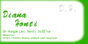 diana honti business card